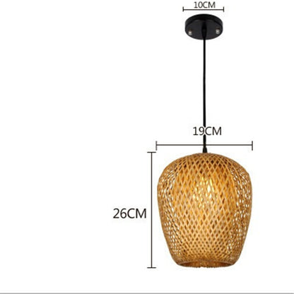Bamboo Three-Head Pendant Light for Modern Interiors