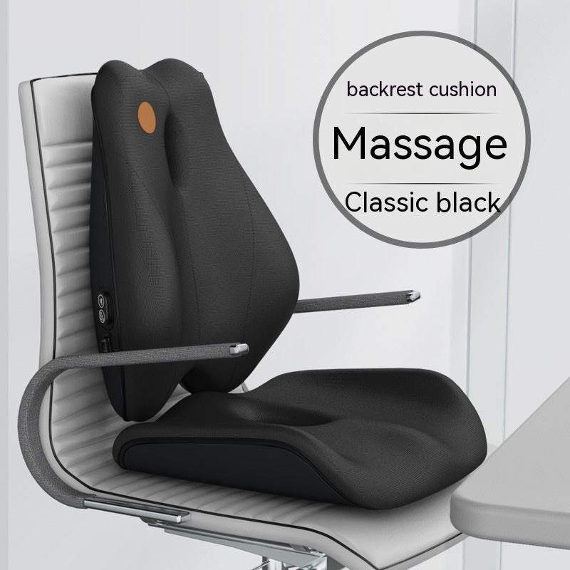 Electric Massage Memory Foam Waist Cushion for Office