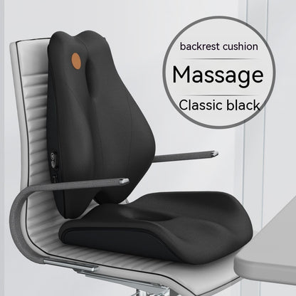Electric Massage Memory Foam Waist Cushion for Office