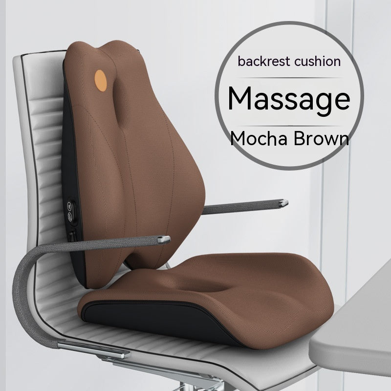 Electric Massage Memory Foam Waist Cushion for Office