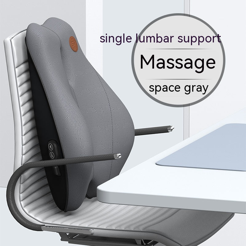 Electric Massage Memory Foam Waist Cushion for Office