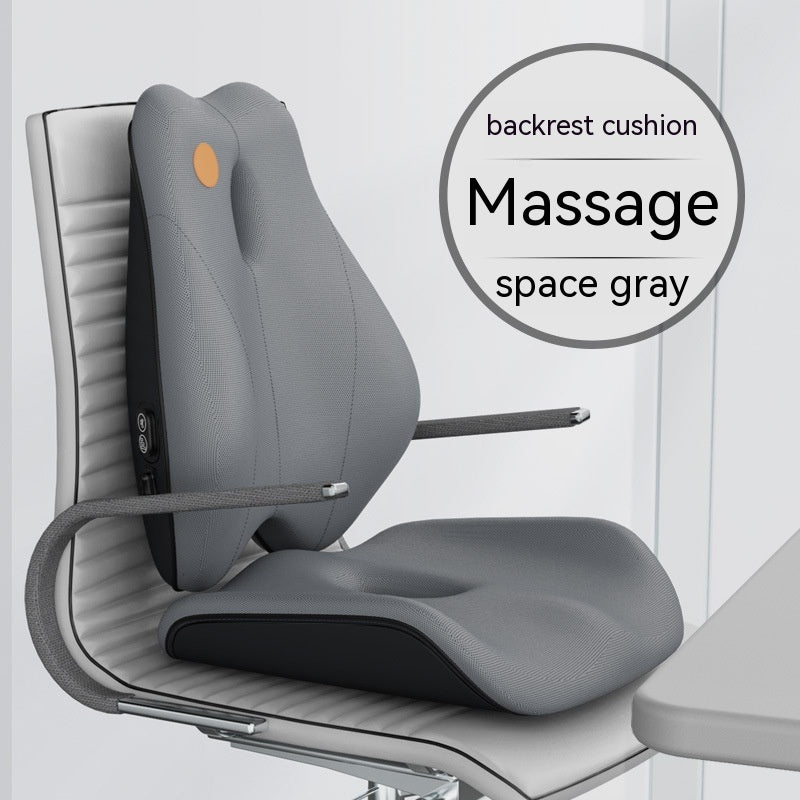 Electric Massage Memory Foam Waist Cushion for Office