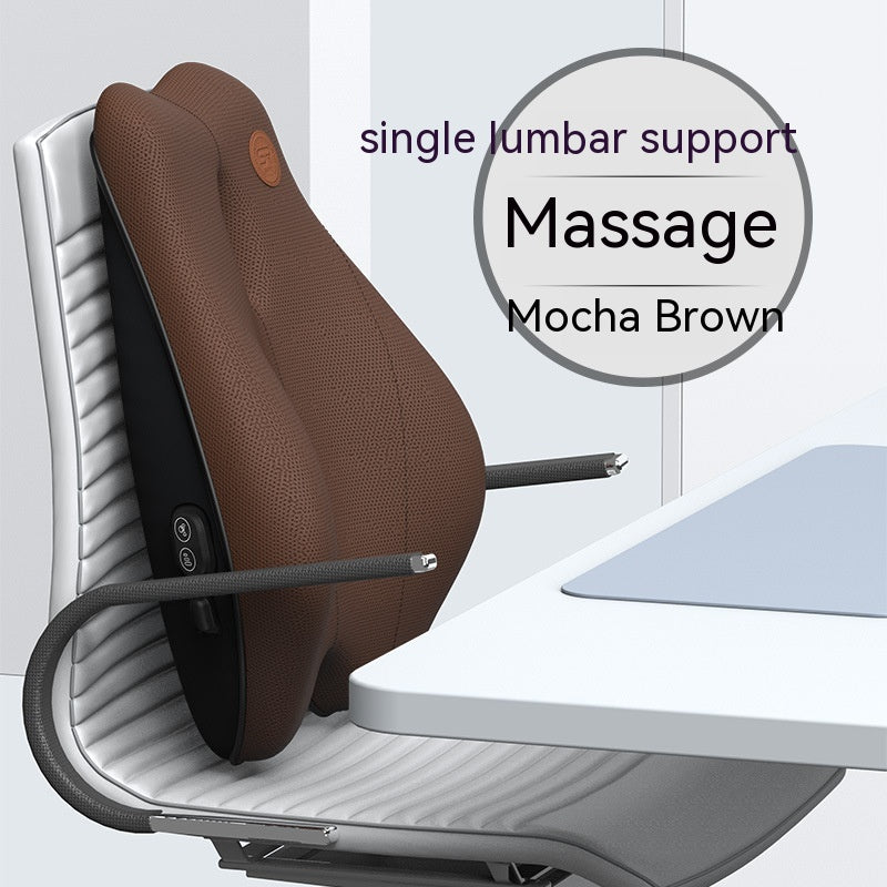 Electric Massage Memory Foam Waist Cushion for Office