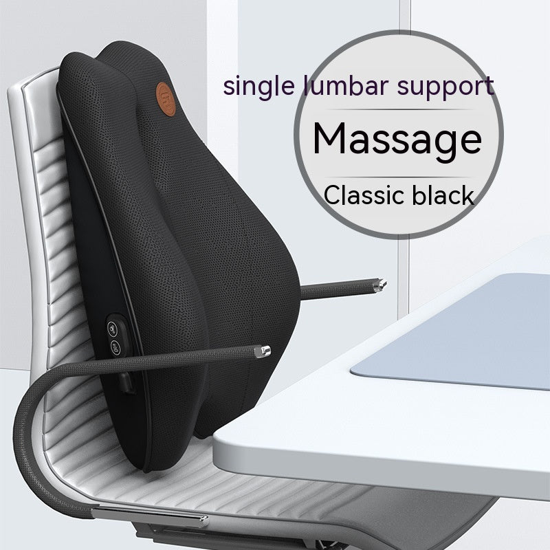Electric Massage Memory Foam Waist Cushion for Office