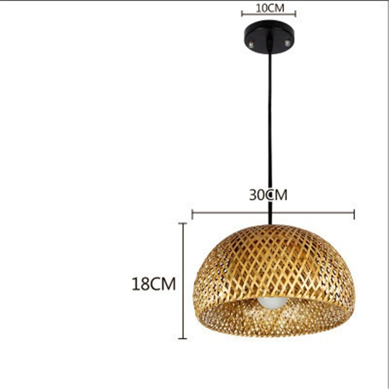 Bamboo Three-Head Pendant Light for Modern Interiors